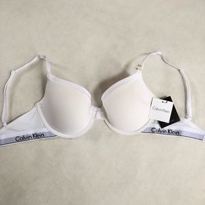 Calvin Klein White Modern T-Shirt Bra